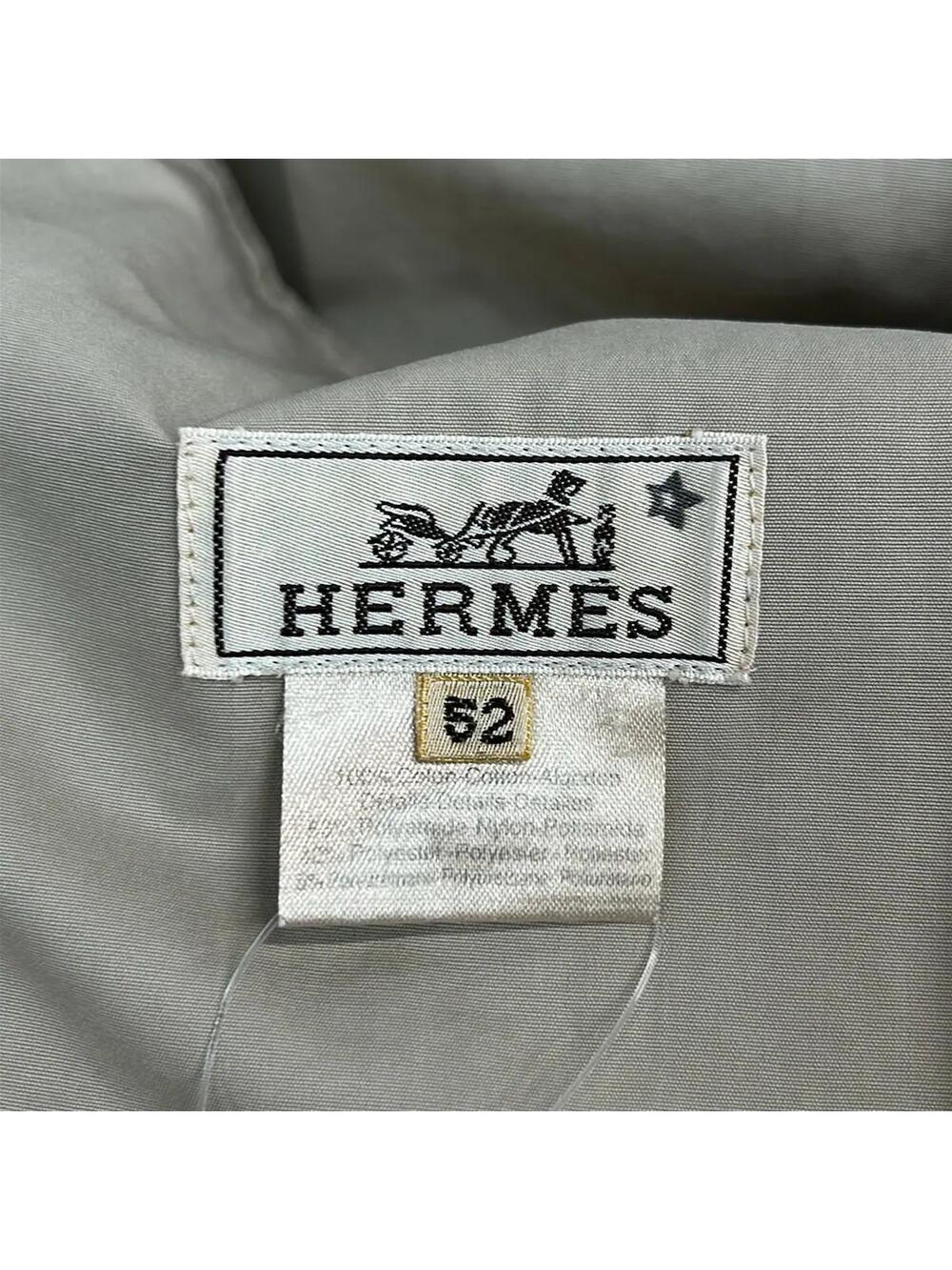 Hermes Beige Cotton Coat #277630H53B - Picture 3 of 7
